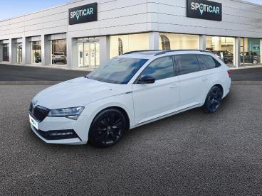 SPOTICAR Skoda Superb Combi 2.0 Tdi 150 Scr Dsg7 Sportline Occasion - Break Diesel Blanc - Le Mans - 1204039563_1