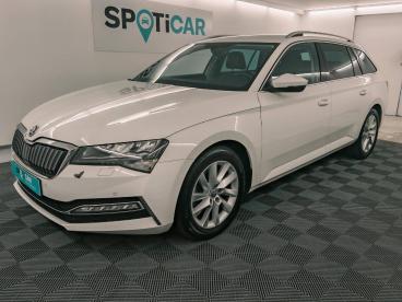 SPOTICAR Skoda Superb 1.4 Tsi Phev 218ch Style Dsg6 Euro6d-t Evap 8cv Occasion - Break Hybride Rechargeable Blanc Lune Métallisée - Aubiere - 1204131040_1