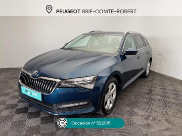 SPOTICAR Skoda Superb Combi 1.5 Tsi 150 Act Dsg7 Business Occasion - Break Essence Bleu Fonce - Brie comte robert - 1204234610_1