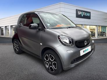 SPOTICAR Smart Fortwo 90ch Passion Twinamic Occasion - Citadine Essence Tridion Gris Mat/lava Orange Metallic - Annemasse - 1204203790_3