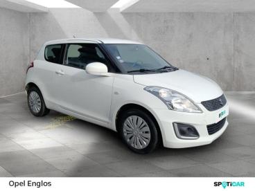 SPOTICAR Suzuki Swift 1.2 Vvt 94ch Avantage 3p Occasion - Citadine Essence Cool White Pearl Métallisée - Englos - 1203886566_3