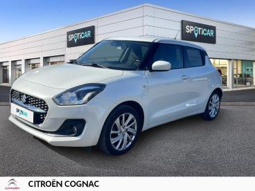 SPOTICAR Suzuki Swift 1.2 Dualjet Hybrid 83cv Pack Auto Occasion - Citadine Hybride Blanc Banquise - Chateaubernard - 1203913334_1