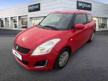 SPOTICAR Suzuki Swift 1.2 Vvt 94ch Avantage 3p Occasion - Citadine Essence Bright Red - Ales - 1203978723_1
