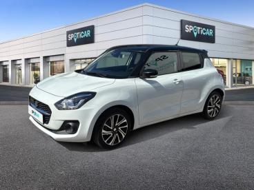 SPOTICAR Suzuki Swift 1.2 Dualjet Hybrid 83ch Pack Auto Occasion - Citadine Hybride Pure White Pearl Métallisé - Nice - 1204005695_1