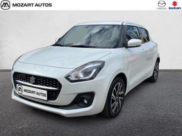 SPOTICAR Suzuki Swift 1.2 Dualjet Hybrid 83ch Pack Auto Occasion - Citadine Hybride Pure White Pearl Métallisé - Nice - 1204048961_1