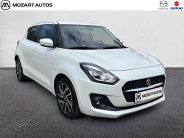 SPOTICAR Suzuki Swift 1.2 Dualjet Hybrid 83ch Pack Auto Occasion - Citadine Hybride Pure White Pearl Métallisé - Nice - 1204048961_3