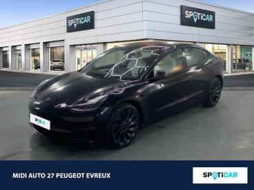 SPOTICAR Tesla Model 3 Performance Pup Awd Upgrade My21 Occasion - Berline Electrique Noir - Normanville - 1203683434_1