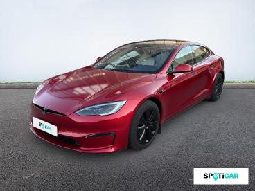 SPOTICAR Tesla Model S Models Dual Motor Occasion - Berline Electrique Rouge Ultra Métallisé - Perpignan - 1204160594_1