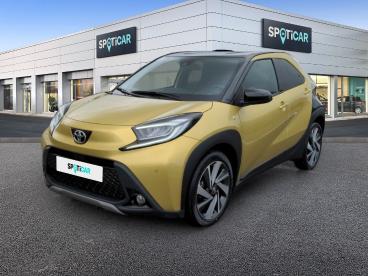 SPOTICAR Toyota Aygo 1.0 Vvt-i 72ch Collection My23 Occasion - Citadine Essence Bi-ton Beige Gingembre Métal/toit Noir - Reims - 1203557037_1