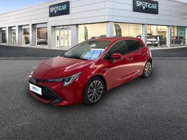 SPOTICAR Toyota Corolla 122h Design Occasion - Berline Hybride Rouge Intense Métallisé - Saint Malo - 1203523846_1