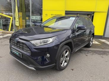 SPOTICAR Toyota Rav4 Hybride 218ch Lounge 2wd Cuir Toit Ouvrant Occasion - Suv-4x4 Hybride Bleu De Prusse Métallisé - Vert Saint Denis - 1203689136_1