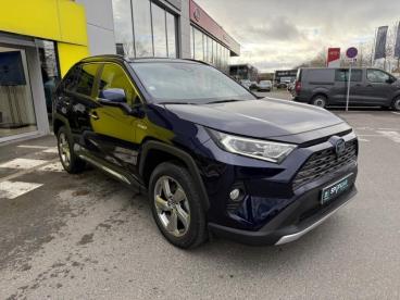 SPOTICAR Toyota Rav4 Hybride 218ch Lounge 2wd Cuir Toit Ouvrant Occasion - Suv-4x4 Hybride Bleu De Prusse Métallisé - Vert Saint Denis - 1203689136_3