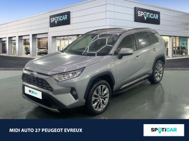 SPOTICAR Toyota Rav4 Hybride 222ch Lounge Awd-i My21 Occasion - Suv-4x4 Hybride Gris Acier Métallisé - Normanville - 1203789153_1