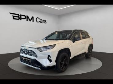 SPOTICAR Toyota Rav4 Hybride 218ch Collection 2wd My20 Occasion - Suv-4x4 Hybride Blanc Nacré/toit Noir Attitude - Amilly - 1203896882_1