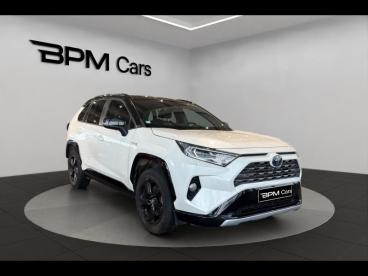SPOTICAR Toyota Rav4 Hybride 218ch Collection 2wd My20 Occasion - Suv-4x4 Hybride Blanc Nacré/toit Noir Attitude - Amilly - 1203896882_3