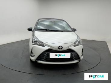 SPOTICAR Toyota Yaris 70 Vvt-i Design Y20 5p My19 Occasion - Citadine Essence Blanc Nacré Bi-ton Toit Gris Atlas - Bourg En Bresse - 1203781508_2
