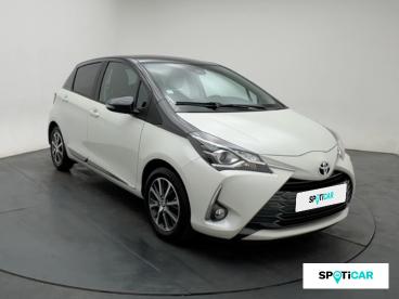 SPOTICAR Toyota Yaris 70 Vvt-i Design Y20 5p My19 Occasion - Citadine Essence Blanc Nacré Bi-ton Toit Gris Atlas - Bourg En Bresse - 1203781508_3