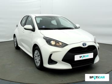 SPOTICAR Toyota Yaris 116h Iconic 5p My22 Occasion - Citadine Hybride Blanc - Albertville - 1203796897_3