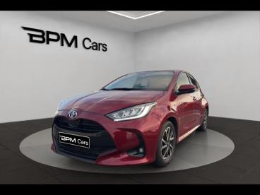 SPOTICAR Toyota Yaris 116h Design 5p My22 Occasion - Citadine Hybride Rouge Fusion (n) - Reze - 1203888703_1