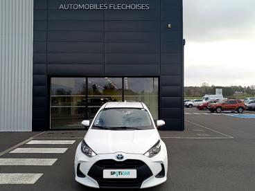SPOTICAR Toyota Yaris 116h Dynamic Occasion - Citadine Hybride Blanc - La Fleche - 1203902649_1
