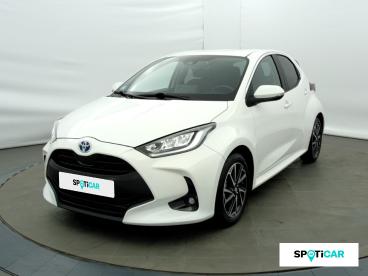 SPOTICAR Toyota Yaris 116h Design 5p My22 Occasion - Citadine Hybride Blanc Pur - Seynod - 1203920883_1