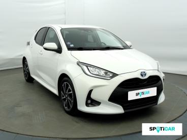 SPOTICAR Toyota Yaris 116h Design 5p My22 Occasion - Citadine Hybride Blanc Pur - Seynod - 1203920883_3