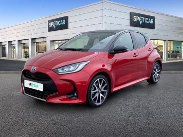 SPOTICAR Toyota Yaris 116h Collection 5p Occasion - Citadine Hybride Bi-ton Rouge Allure / Toit Noir - Reims - 1203931946_1
