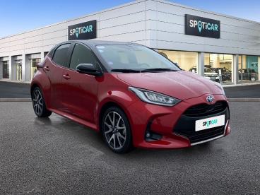 SPOTICAR Toyota Yaris 116h Collection 5p Occasion - Citadine Hybride Bi-ton Rouge Allure / Toit Noir - Reims - 1203931946_3