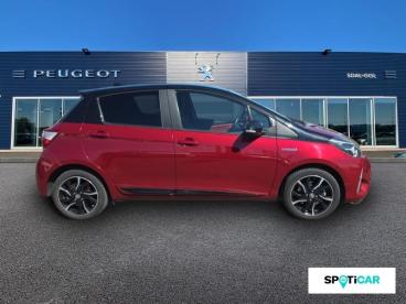 SPOTICAR Toyota Yaris 100h Collection 5p My19 Occasion - Citadine Hybride Rouge Allure Bi-ton Toit Noir - Limoges - 1203953230_4