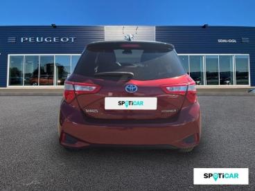 SPOTICAR Toyota Yaris 100h Collection 5p My19 Occasion - Citadine Hybride Rouge Allure Bi-ton Toit Noir - Limoges - 1203953230_5