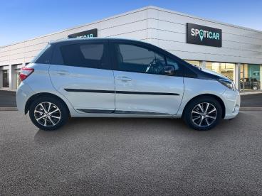 SPOTICAR Toyota Yaris 110 Vvt-i Design Y20 5p My19 Occasion - Citadine Essence Blanc Nacré Bi-ton Toit Gris Atlas - Bourgoin Jallieu - 1203964551_4