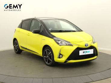 SPOTICAR Toyota Yaris Hybride 100h Collection Jaune Occasion - Citadine Hybride Rechargeable Jaune - Dinan - 1203974447_3