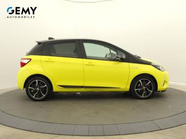 SPOTICAR Toyota Yaris Hybride 100h Collection Jaune Occasion - Citadine Hybride Rechargeable Jaune - Dinan - 1203974447_4