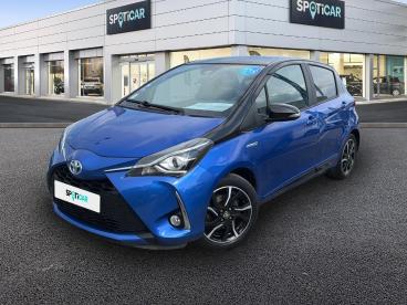 SPOTICAR Toyota Yaris 100h Dynamic 5p Occasion - Citadine Hybride Bleu Nebula - St Agathon - 1204001106_1