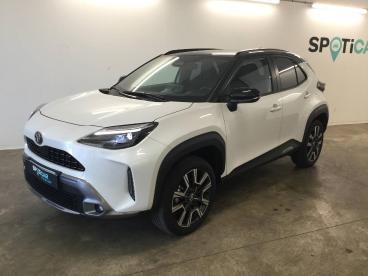 SPOTICAR Toyota Yaris 130h Trail Awd-i My26 Occasion - Citadine Hybride Blanc Lunaire Premium/toit Noir - Mende - 1204129605_1