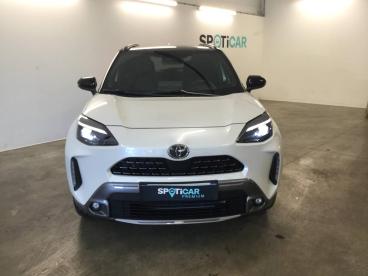 SPOTICAR Toyota Yaris 130h Trail Awd-i My26 Occasion - Citadine Hybride Blanc Lunaire Premium/toit Noir - Mende - 1204129605_2