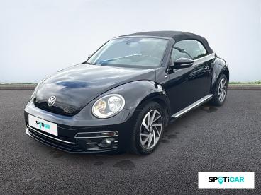 SPOTICAR Volkswagen New Beetle Coccinelle Cabriolet 1.2 Tsi 105ch Bluemotion Technology Design Occasion - Coupé-cabriolet Essence Noir Intense / Capote Noire - Narbonne - 1203908386_1