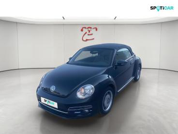 SPOTICAR Volkswagen New Beetle Coccinelle Cabriolet 1.4 Tsi 150ch Bluemotion Technology Design Dsg7 Occasion - Coupé-cabriolet Essence Noir Uni / Capote Noire - Aix En Provence - 1204115866_1