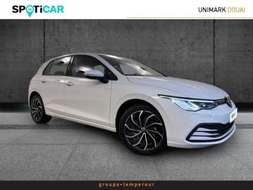 SPOTICAR Volkswagen Golf 1.5 Tsi Act Opf 130ch Life Business 1st Occasion - Berline Essence Blanc Pur - Dechy - 1203828435_3