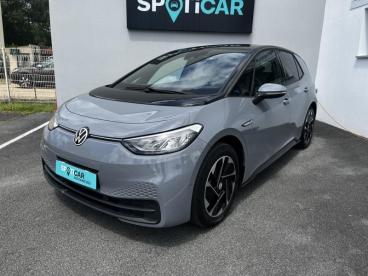 SPOTICAR Volkswagen Id3 Id.3 204ch Pro Performance 58 Kwh Life Plus Occasion - Berline Electrique Gris Argent Métal/toit/hayon Noir - Quimper - 1204054121_1