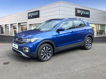 SPOTICAR Volkswagen T-cross 1.0 Tsi 95ch Active Occasion - Suv-4x4 Essence Bleu Récif Métallisée - Moulins - 1203528785_1
