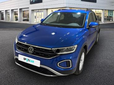 SPOTICAR Volkswagen T-roc 1.0 Tsi 110ch Life Occasion - Suv-4x4 Essence Bleu Ravenna Métallisée - Quimper - 1203743745_1