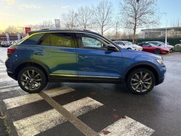 SPOTICAR Volkswagen T-roc 2.0 Tdi 150ch Carat Exclusive 4motion Dsg7 Occasion - Suv-4x4 Diesel Bleu Ravenna/noir - Vert Saint Denis - 1203778253_4