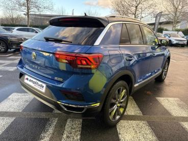 SPOTICAR Volkswagen T-roc 2.0 Tdi 150ch Carat Exclusive 4motion Dsg7 Occasion - Suv-4x4 Diesel Bleu Ravenna/noir - Vert Saint Denis - 1203853364_5