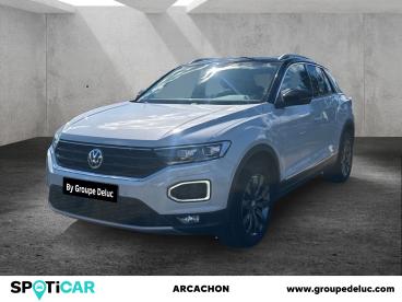SPOTICAR Volkswagen T-roc 1.5 Tsi Evo 150ch Carat Occasion - Suv-4x4 Essence White Silver/noir - La Teste De Buch - 1204013241_1