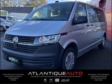 SPOTICAR Volkswagen Transporter L2h1 2.0 Tdi 110ch Vitre Business 9 Places Occasion - Utilitaire Diesel Gris Indium Métallisée - Pont L'abbe - 1203762248_1