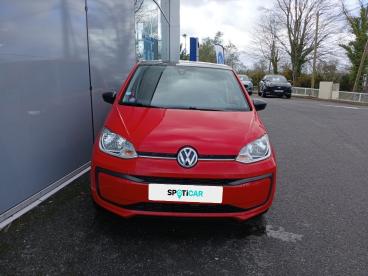 SPOTICAR Volkswagen Up 1.0 75ch Bluemotion Technology Up! Connect 5p Euro Occasion - Berline Essence Rouge Tornado Toit Noir - Morlaix Cedex - 1203902186_4