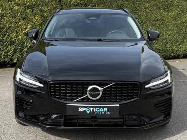 SPOTICAR Volvo V60 T6 Awd 253+145ch Ultra Style Dark Geartronic 8 Occasion - Break Hybride Rechargeable Noir Onyx Métallisé - Saint-cloud - 1203926593_3