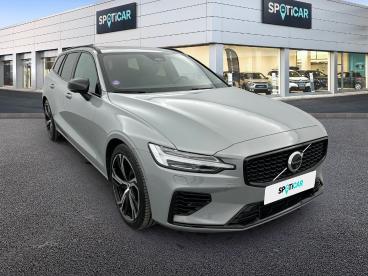 SPOTICAR Volvo V60 T6 Hybride Rechargeable 253 Ch + 145 Ch Awd Geartr Occasion - Break Hybride Rechargeable Vapour Grey - Les Ulis - 1204058972_3