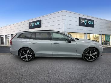 SPOTICAR Volvo V60 T6 Hybride Rechargeable 253 Ch + 145 Ch Awd Geartr Occasion - Break Hybride Rechargeable Vapour Grey - Les Ulis - 1204058972_4